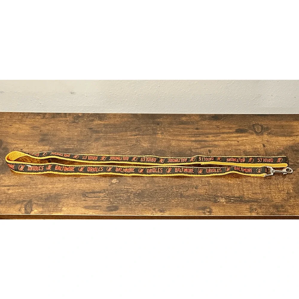Vintage Baltimore Orioles MLB Black & Orange 4ft Dog Leash